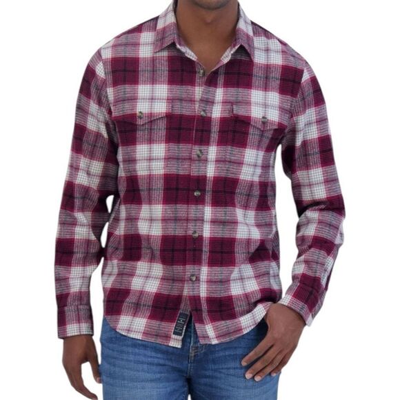 Lucky Brand Men's Flannel Red Plaid Size XL - Picture 1 of 11
